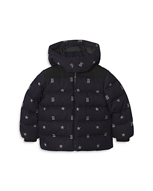 Monogram Quilted Coat in Black - Burberry Kids