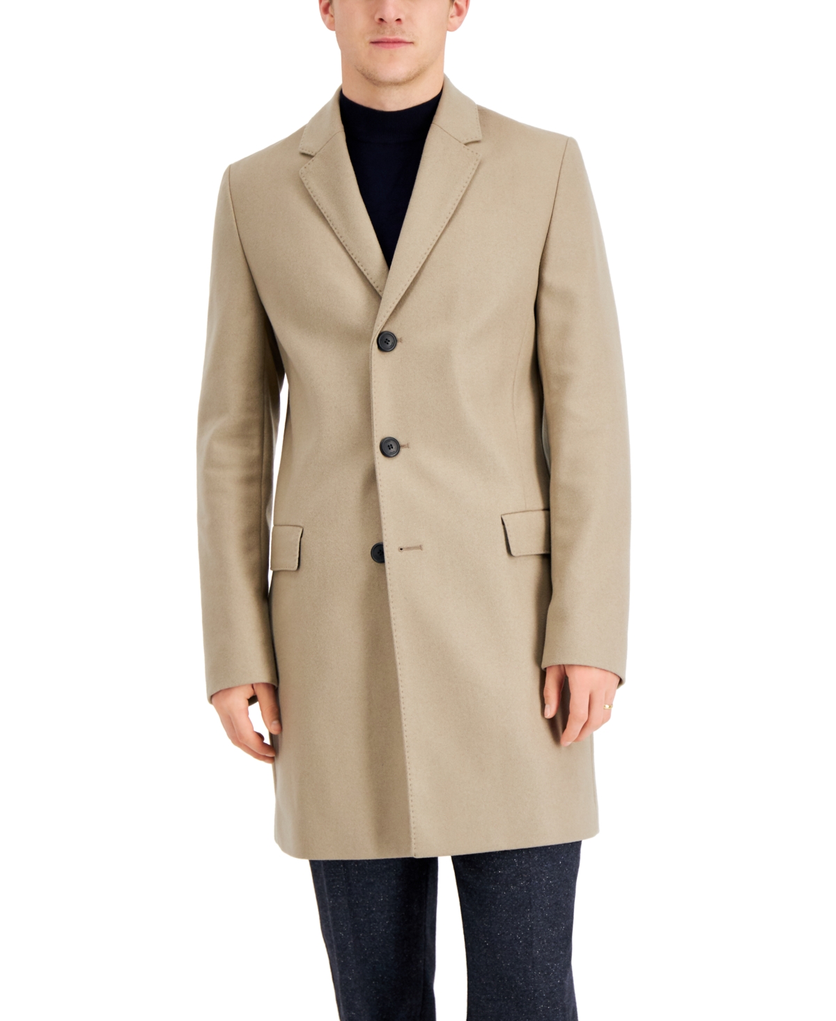 Hugo Hugo Boss Migor Slim-Fit Solid Overcoat, Macy's (Jan 2022) | WindowsWear