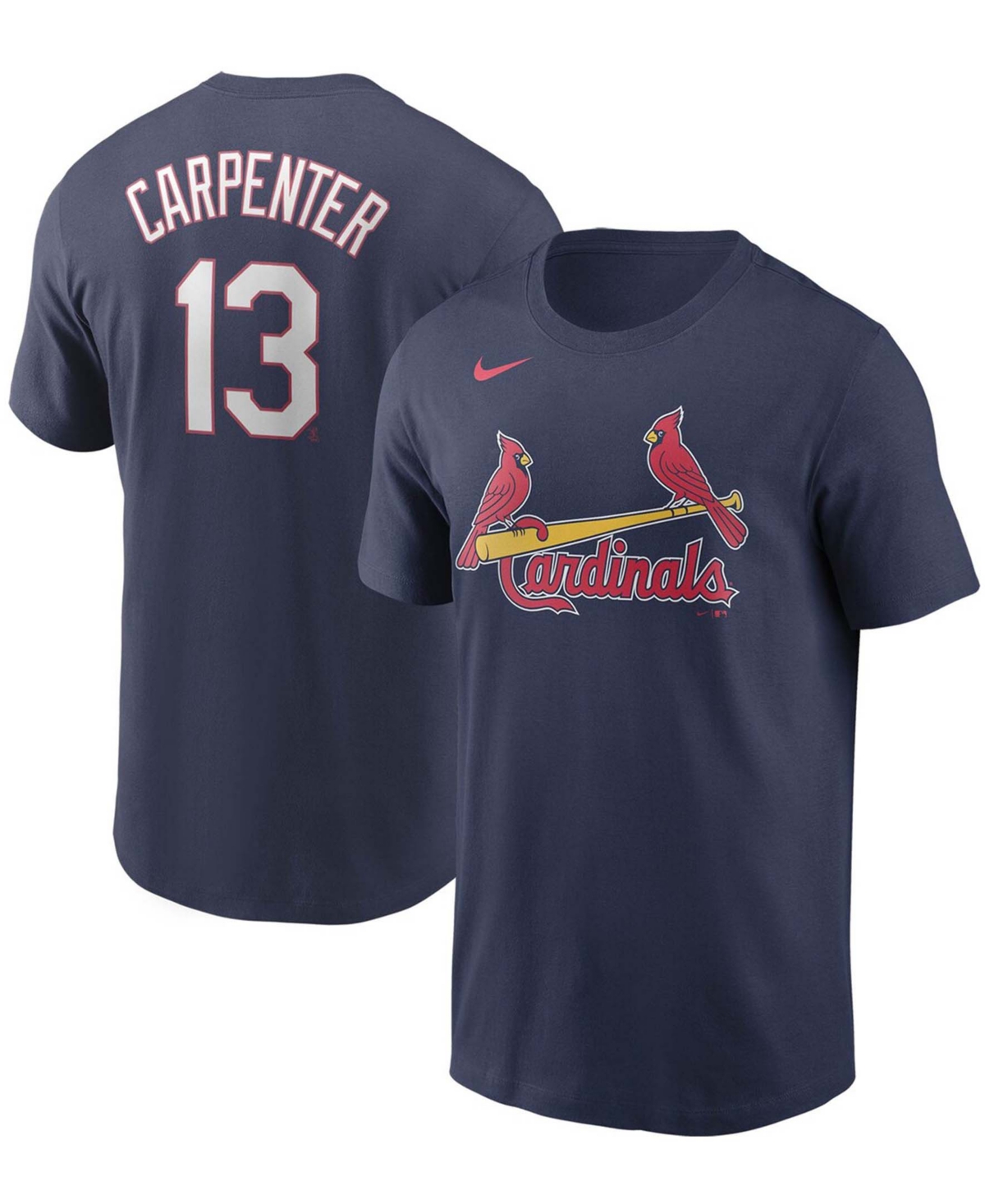 Men's Nike Matt Carpenter Navy St. Louis Cardinals Name & Number T