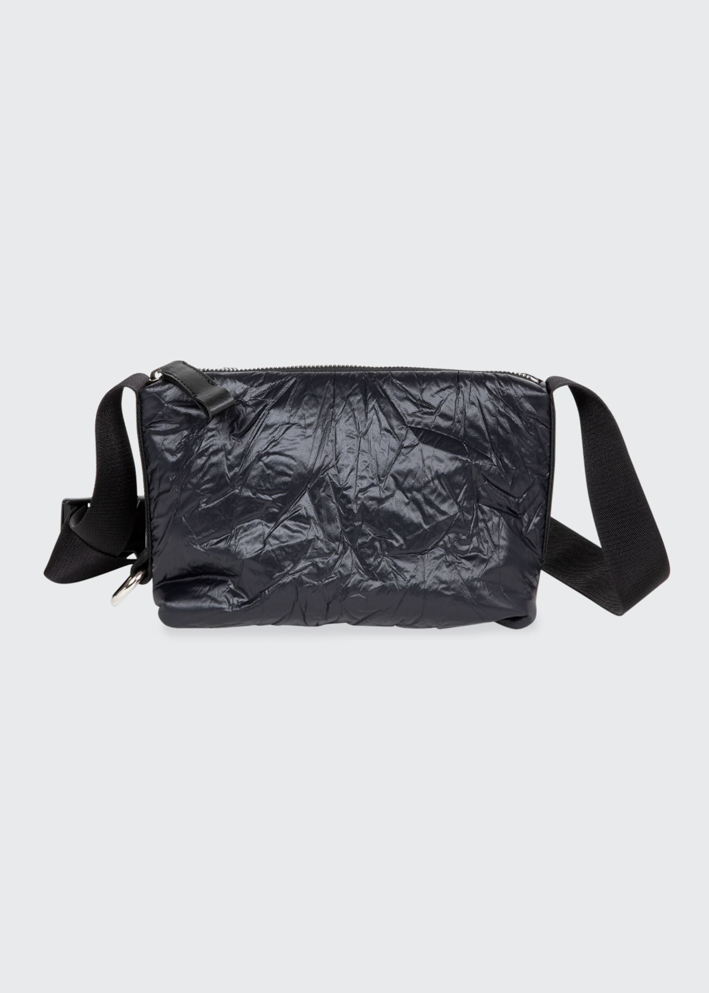 DRIES VAN NOTEN Crinkled patent-leather tote