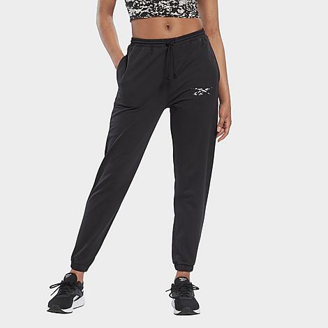 Reebok Women's Modern Safari Jogger Pants in Black/Black Size Large  Cotton/Polyester/Fleece, Finish Line (Jan 2023)