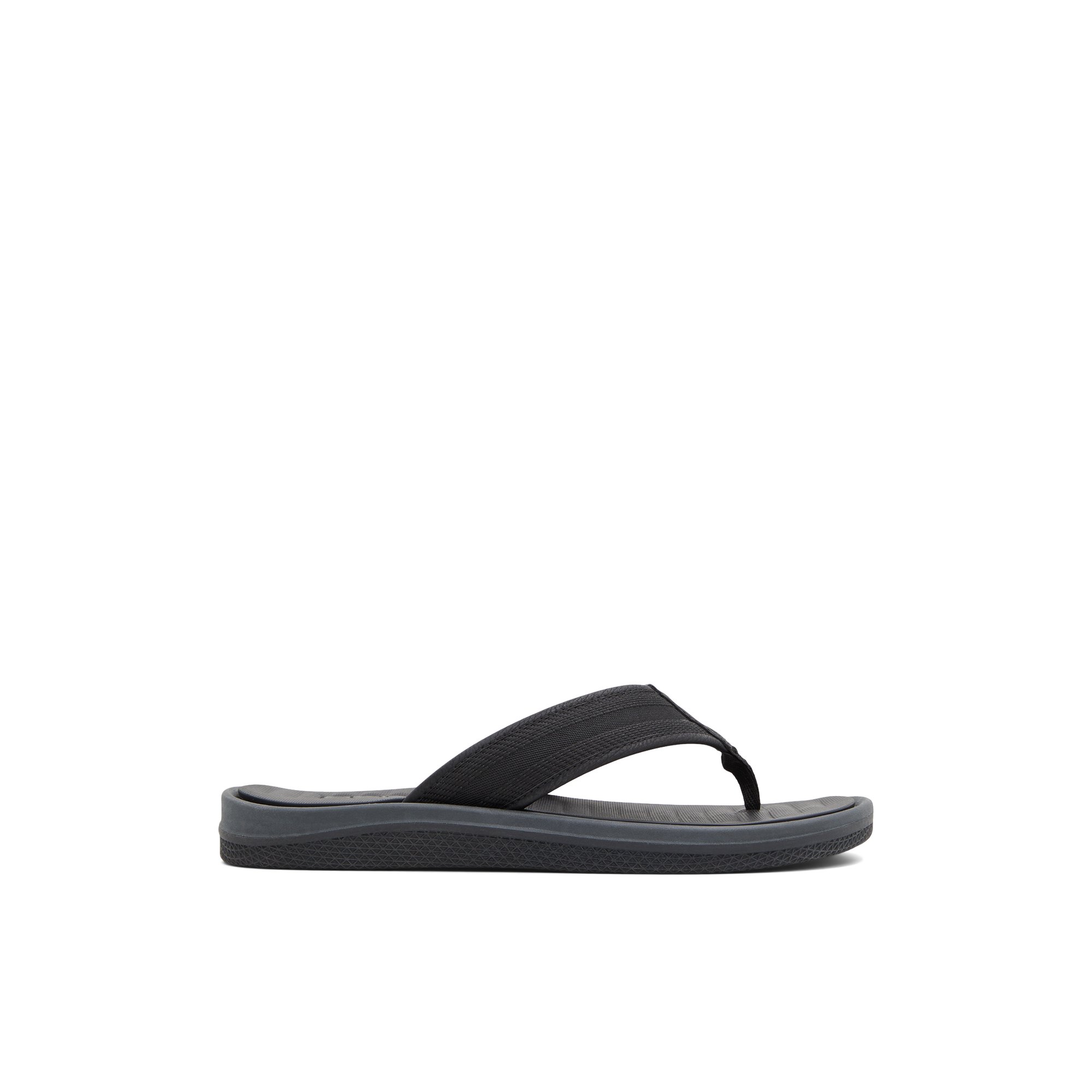 Aldo black flip flops online