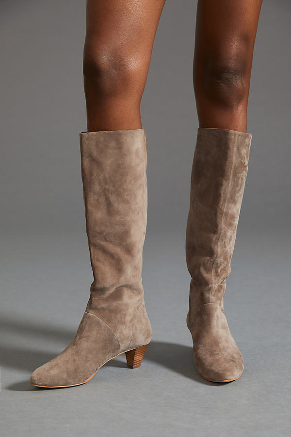 Kitten heel slouch outlet boots