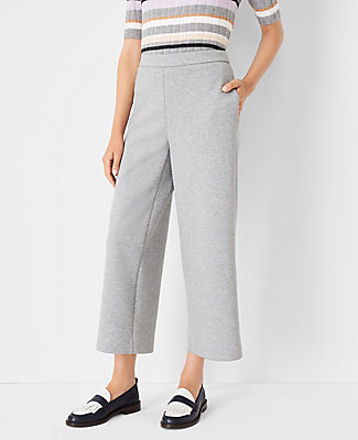 Double Knit Wide Leg Crop Pant